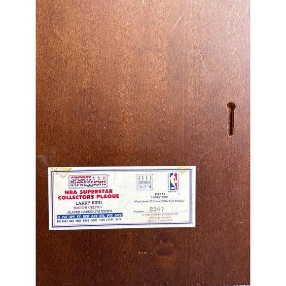 Larry Bird Boston Celtics Limited Edition Plaque - Picture 3 of 5
